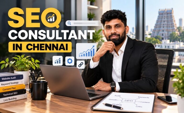 SEO consultant in Chennai reviewing website search performance